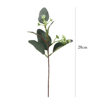 5 kom. Umjetne Biljke Eukaliptus Zelena Lišća Lažni Cvjetne Biljke Ukrasne Cvjetne Vijence Svadbeni Nakit Home Stol Dekori 5