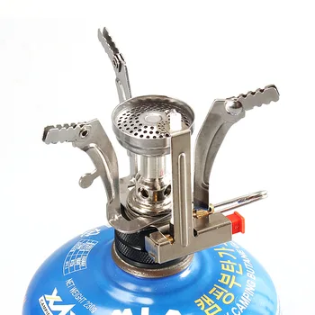 MENFLY Butan Plin Balon Adapter Mini Plamenik Vanjski Upaljač za Kampiranje Štednjak Sadržaji Prijenosni Trokut Piknik Plinski Štednjak 5