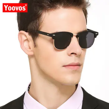 Yoovos Nove Vintage Naočale Za Muškarce Trend Luksuzne Dizajnerske Sunčane Naočale Ženske Jednostavne Okrugle Naočale Retro Oculos De Sol Masculino 0