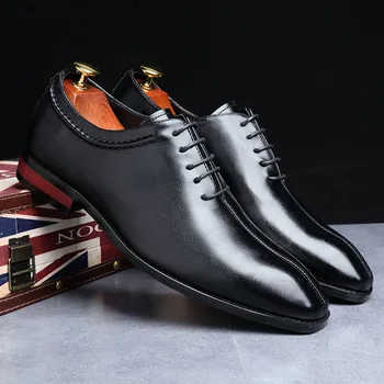 Topvivi/svadbene cipele Muške crnci Oxfords Od Lakirane kože 2021 g. luksuzne marke Poslovne Cipele Muške Kožne Službeni muške cipele od manekenske