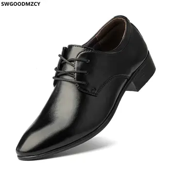 Ured talijanske cipele od lakirane kože za Muškarce, Uredski 2022, DERBY, svakodnevni модельная Muške Cipele, Odijelo, Službena Obuća za Muškarce