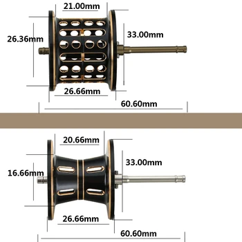 Baitcasting Riblja Mamac 153 g BFS spool Ультралегкая 8 kg Maksimalni otpor 8 + 1 BBs 6,5: 1 Dvostruki Metalni Kolut za ulov ribe UL 1