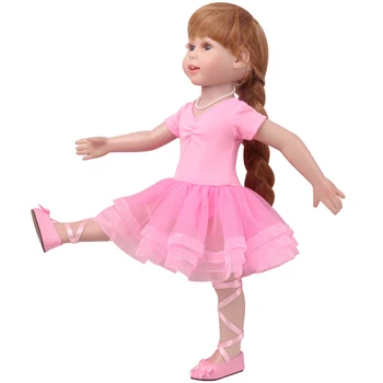 18 inča Djevojke lutka Балетное haljina balon suknja Američka odjeća za novorođenčad Dječje igračke 43 cm, baby lutke c767 1