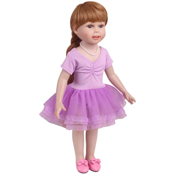 18 inča Djevojke lutka Балетное haljina balon suknja Američka odjeća za novorođenčad Dječje igračke 43 cm, baby lutke c767 3