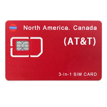 AT & T Prepaid SIM kartica za SAD, Amerike, Kanade, Meksika, Međunarodna SIM kartica u roamingu, ATT 4G LTE i wifi Безлимитная SIM kartica za prijenos podataka