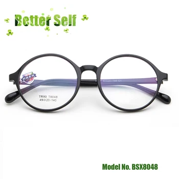 Klasicni Okrugle Naočale Malu lice Naočale Korejski Crna Stil BSX8048 Jednostavan Optički okvira Tr90 Može Napraviti Naočale za Kratkovidnost 1