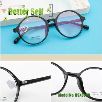 Klasicni Okrugle Naočale Malu lice Naočale Korejski Crna Stil BSX8048 Jednostavan Optički okvira Tr90 Može Napraviti Naočale za Kratkovidnost 5