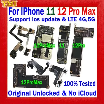 Besplatna dostava Podrška update Za iphone 11 Pro Max/12 Pro Max Matična ploča Originalna Otključavanje Bez icloud Za iphone 11 Logička naknada