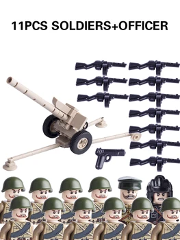 WW2 Figurice Vojnika Vojske Sovjetskog Saveza, Blokovi, Vojni Pištolj, Oružje, Pištolji, Puške, Dogovor, Cigle, Igračke Za Djecu 3