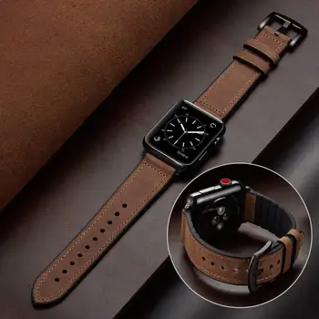 Kožni remen Za Apple watch band 45 mm 44 mm 40 mm 41 mm 42 mm 38 mm iWatch remen za sat narukvica za Apple watch series 5 4 3 SE 6 7 8