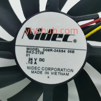 Nidec D06R-24SS4 05B DC 24 v 0.10 A 60x60x15 mm Server Ventilator za hlađenje 1