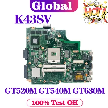 Laptop K43SV Matična ploča Za ASUS K43SJ K43SC K43SM K43S Matična ploča laptopa GT520M GT540M GT630M REV:2.0/2.2/3.0/4.1 GLAVNI odbor 0
