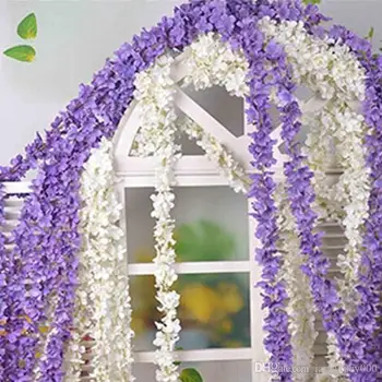 180 cm dužine umjetna svila cvijet hortenzija wisteria cvijet dvorište kuće svadbeni nakit isporuke 22 boje dodatni Cvijet 1