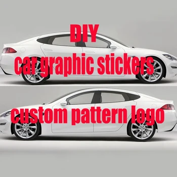 Automobilska oznaka s korisničkim uzorak logotipa bočna pakiranje vozila bočne grafički kontakt prodavca prilagođene veličine automobila predložak DIY auto oznaka
