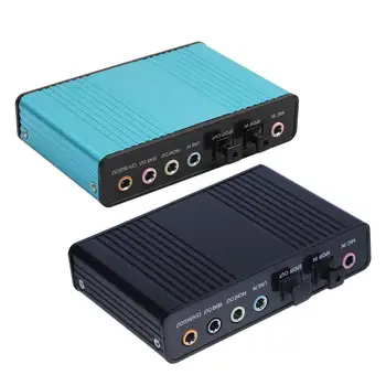 USB 6-kanalni 5,1 Vanjski optički Audio zvučna kartica za laptop, Kompatibilna sa Win98SE/ ME/ 2000/XP/ 7/ Mac OS9.1 0