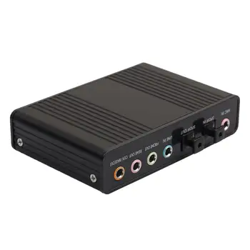 USB 6-kanalni 5,1 Vanjski optički Audio zvučna kartica za laptop, Kompatibilna sa Win98SE/ ME/ 2000/XP/ 7/ Mac OS9.1 4