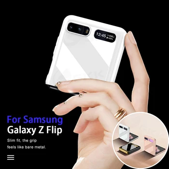 GKK Jarko Obojene Torbica za Samsung Galaxy Z Flip Fold 2, Luksuzni Sigurnosni Tvrdi Torbica sa zaštitom od buke Za Samsung Z Flip Fold 2