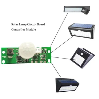 3,7 U Auto naknada Solarne punjenja, senzor za upravljanje noćnom rasvjetom, Proizvodnja staklenih vlakana, tri načina za uključivanje