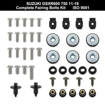 Pogodan Za Suzuki GSXR600 GSXR750 GSX-R600 GSX-R750 2011-2018 Komplet vijaka za izglađivanje Set Obujmica za izglađivanje Vijci od nehrđajućeg čelika