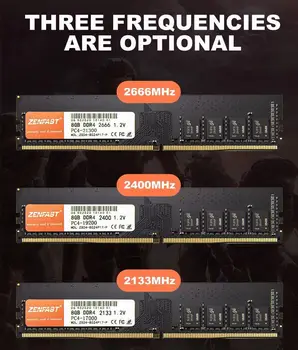 ZENFAST DDR3 1333 Mhz i 1600 DDR4 4 GB 8 GB 16 GB, 32 GB Memoria memorija 2133 2400 2666 Mhz Memorija za Desktop PC-Dimm memorija za inter AMD 5