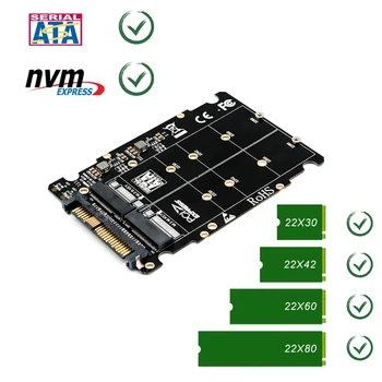 M. 2 SSD-U. 2 Adapter 2в1 M. 2 NVMe i SATA-Bus NGFF SSD na PCI-e U. 2 SFF-8639 PCIe Adapter M2 Pretvarač za Stolna Računala 3