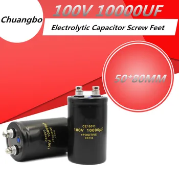 1/KOM 100V10000UF 50*80 MM 10000 uf 100 Aluminijski propeler Audio Filter Elektrolitski kondenzator 105 ° c CD136