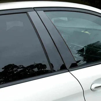 10 kom. Prozor Navlaka BC Naljepnica na Stupac Odgovara Za Mazda 6 RUIYI 2010-2015 Polirane Stalak Stalak 1