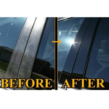 10 kom. Prozor Navlaka BC Naljepnica na Stupac Odgovara Za Mazda 6 RUIYI 2010-2015 Polirane Stalak Stalak 2