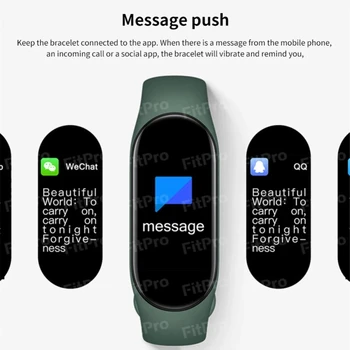 M7 Pametni Satovi za muškarce i žene, mjere krvni tlak, monitor, fitness narukvica, vodootporan pametna narukvica Za Xiaomi Smartphone IOS PK M5 M6 3