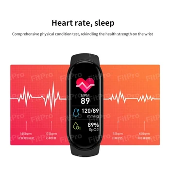 M7 Pametni Satovi za muškarce i žene, mjere krvni tlak, monitor, fitness narukvica, vodootporan pametna narukvica Za Xiaomi Smartphone IOS PK M5 M6 4