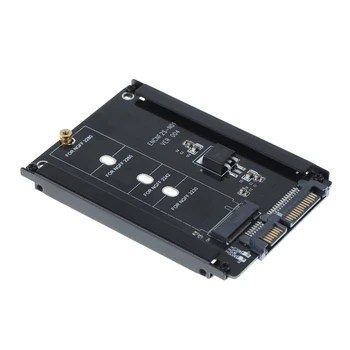 ALLOYSEED Crno Metalno Kućište B + M ključ M. 2 NGFF SSD za 2,5 SATA 6 GB/sec. karta adapter sa priključkom za kućišta m2 NGFF ssd sata adapter 1