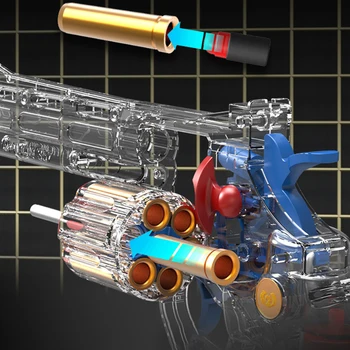ZP5 Revolver lanser Dječje Sigurnosti Soft Metak Igračku Pištolj Sport Na Otvorenom CS Pucanje Igra Rekvizite rođendanski Poklon Za Dječake 4