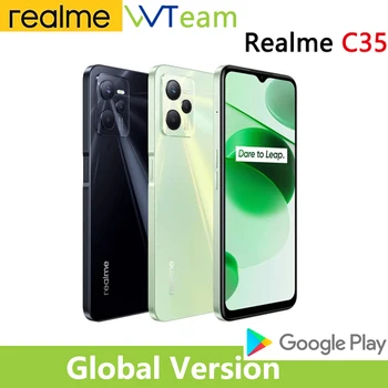 Realme C35 4 GB, 64 GB I 128 G Smartphone Unisoc T616 Procesor Восьмиядерный 6,6 