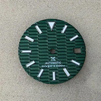 1pc Uložak Brojčanik SKX007 28,5 mm Zeleni Sjajni Poseban mehanizam za automatsko NH35 3