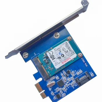 PCI Express X1 karticu za MSATA SSD SATA 3,0 Kombinirana Memorijska Proširenja 6 Gb/s Chipset ASM1061 PCIE SATA Konverter Adapter Kartice Za майнинга 0