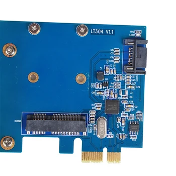 PCI Express X1 karticu za MSATA SSD SATA 3,0 Kombinirana Memorijska Proširenja 6 Gb/s Chipset ASM1061 PCIE SATA Konverter Adapter Kartice Za майнинга 4