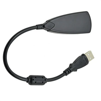 Vanjska Zvučna Kartica USB 7,1 Adapter 5HV2 USB na 3.5mm 3D CH Zvuk Антимагнитная Audio Slušalice i Mikrofon Za Prijenosna RAČUNALA PS4 1