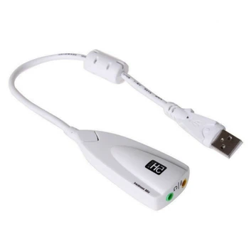 Vanjska Zvučna Kartica USB 7,1 Adapter 5HV2 USB na 3.5mm 3D CH Zvuk Антимагнитная Audio Slušalice i Mikrofon Za Prijenosna RAČUNALA PS4 2