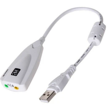 Vanjska Zvučna Kartica USB 7,1 Adapter 5HV2 USB na 3.5mm 3D CH Zvuk Антимагнитная Audio Slušalice i Mikrofon Za Prijenosna RAČUNALA PS4 3