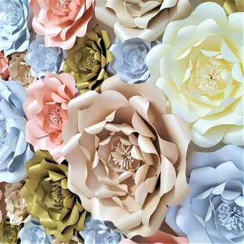 DIY Div Papir Cvijeće Velika Ruža Za Vjenčanje Pozadina Ukras Papir Obrta Dječji Dječji Rođendan Dizajn Interijera