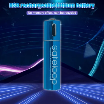 1 kom. AAA 1,5 450 mah Baterija USB Brzo Punjenje Punjiva litij-polimer baterija se Puni putem Micro USB kabel 5