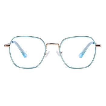 Okvira rimless metala Eyeglasses žene četvrtastog kompletan mali za leće na recept 1