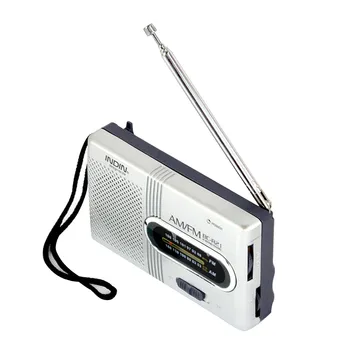 Radio na baterije Kompaktne besplatno trgovine kartice, tranzistor radio Odličan prijem Zvučnik Priključak za slušalice Dugi vijek trajanja 2 baterije tipa AA